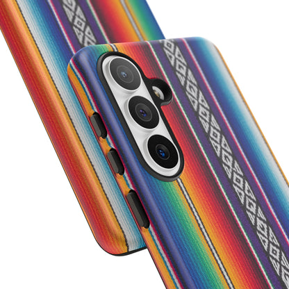 Serape Stripe Phone Case – Colorful Mexican Blanket Pattern Tough Case