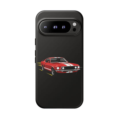 Red Muscle Car Phone Case – Classic Car Racing Tough Protective Case