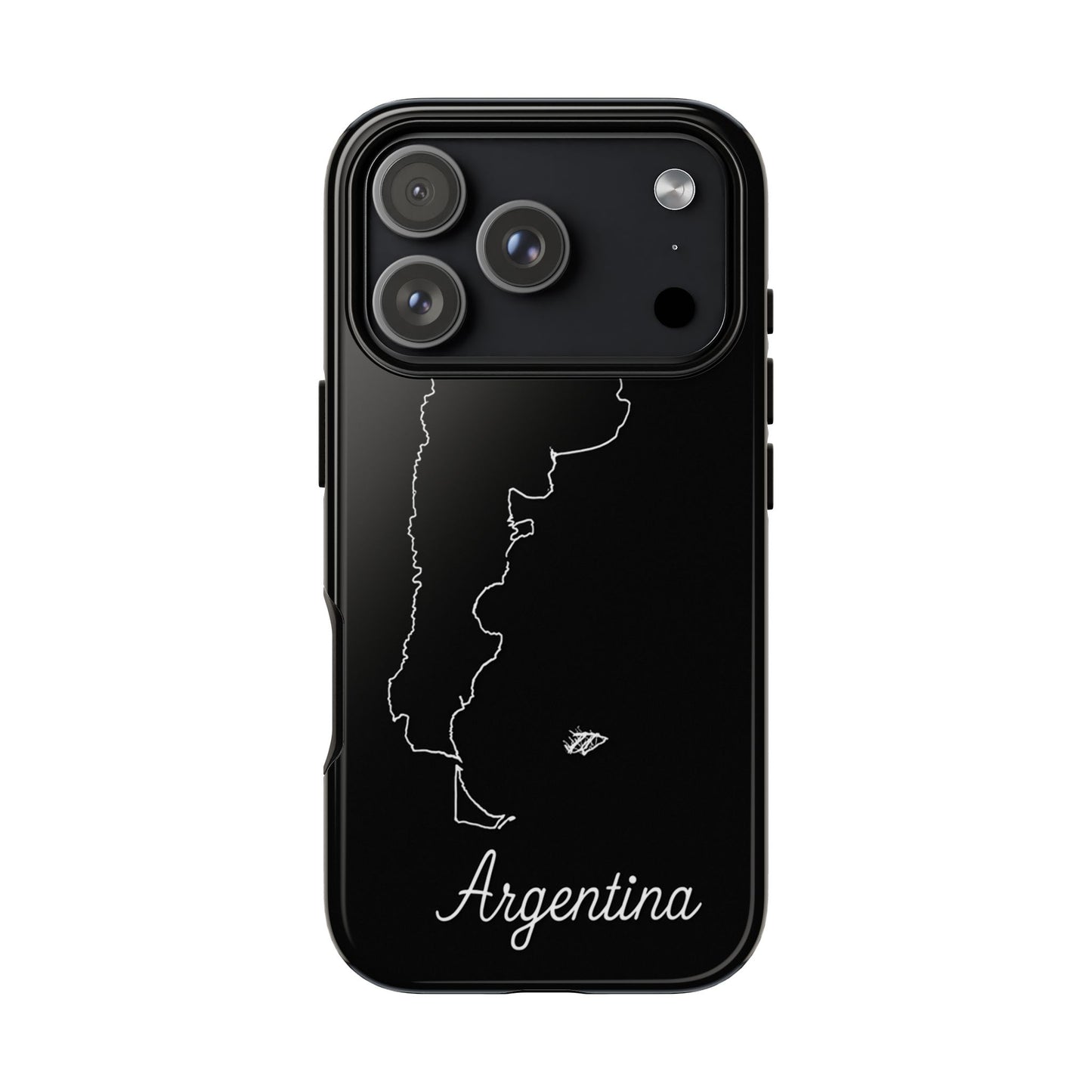 Argentina Outline Phone Case – Minimal Country Map Tough Case (iPhone, Samsung, Pixel)