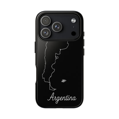 Argentina Outline Phone Case – Minimal Country Map Tough Case (iPhone, Samsung, Pixel)
