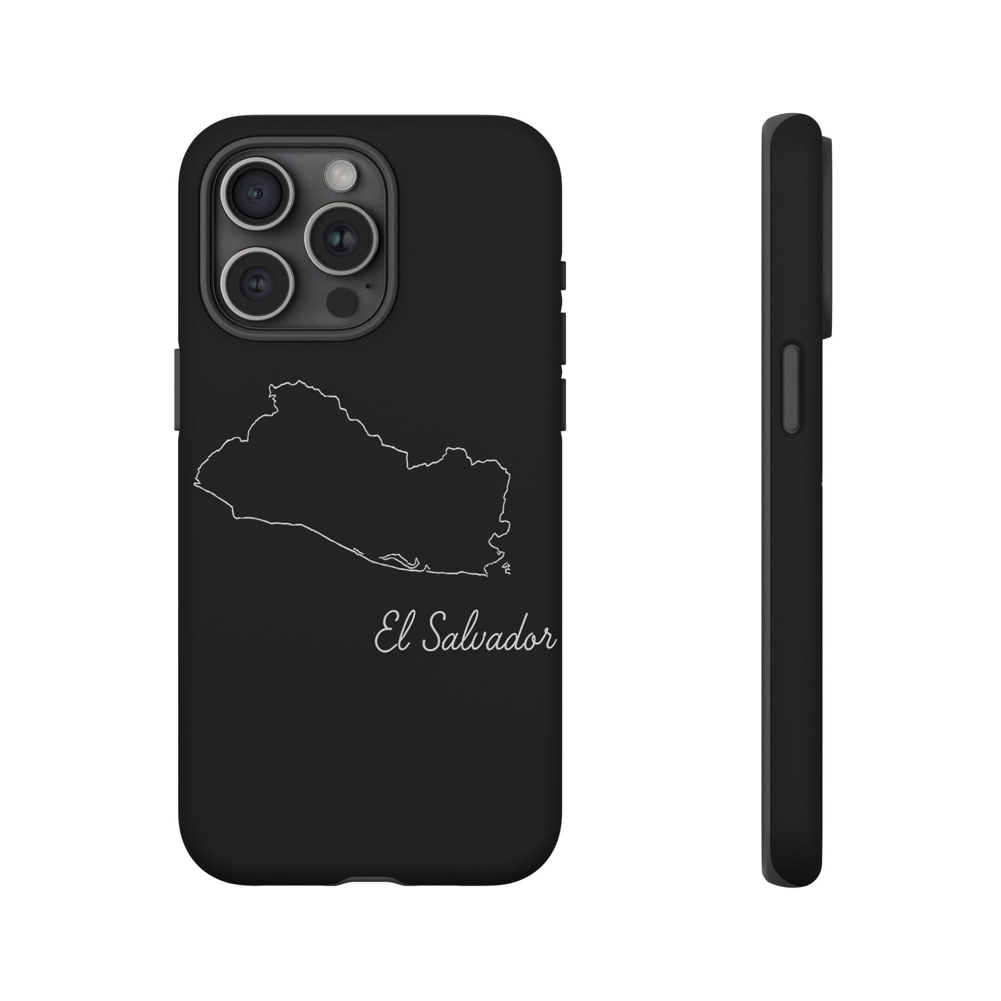 El Salvador Outline Phone Case – Minimal Country Map Tough Case (iPhone, Samsung, Pixel)