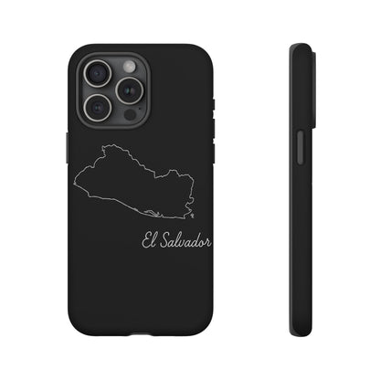 El Salvador Outline Phone Case – Minimal Country Map Tough Case (iPhone, Samsung, Pixel)