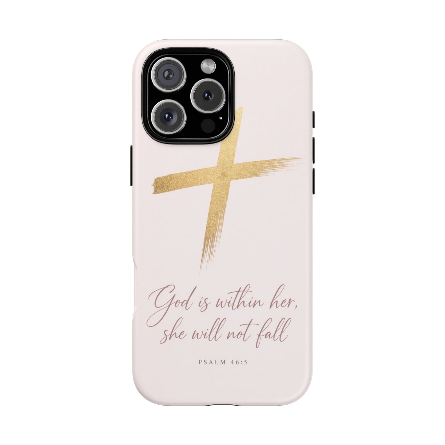 Psalm 46:5 God Is Within Her Christian Cross Phone Case Faith Gift
