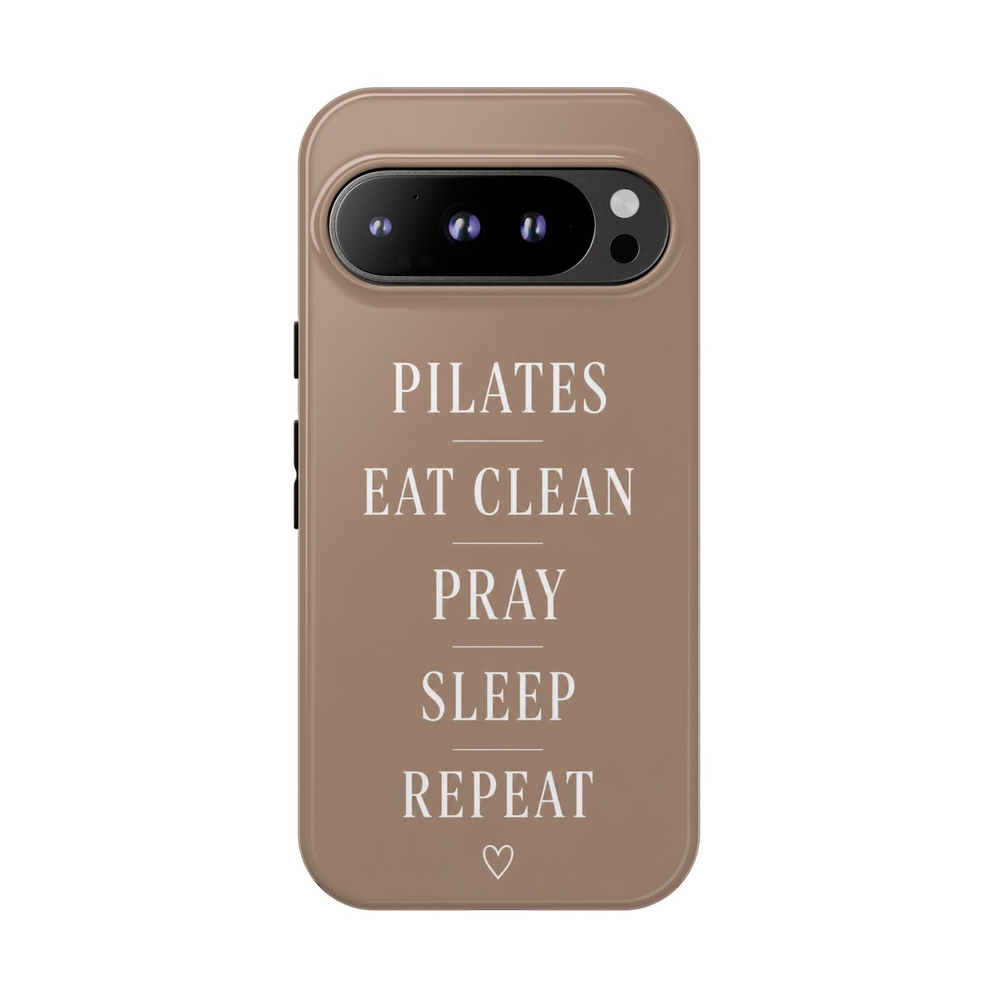 Pilates Phone Case | Eat Clean Pray Sleep Repeat Aesthetic | Wellness Girl Gift