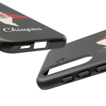 Chiapas Mexico Flag Map Phone Case | Mexican American Pride Tough Case for iPhone & Samsung