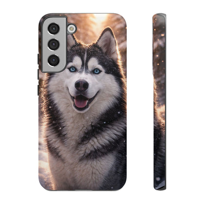 Siberian Husky Tough Phone Case | Blue Eyes Dog Cover Protective iPhone Case