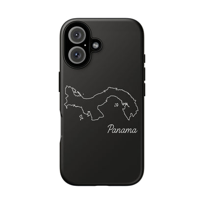 Panama Outline Phone Case – Minimal Country Map Tough Case (iPhone, Samsung, Pixel)