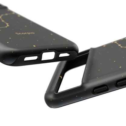 Scorpio Zodiac Constellation Phone Case – Luxe Gold Celestial Cover