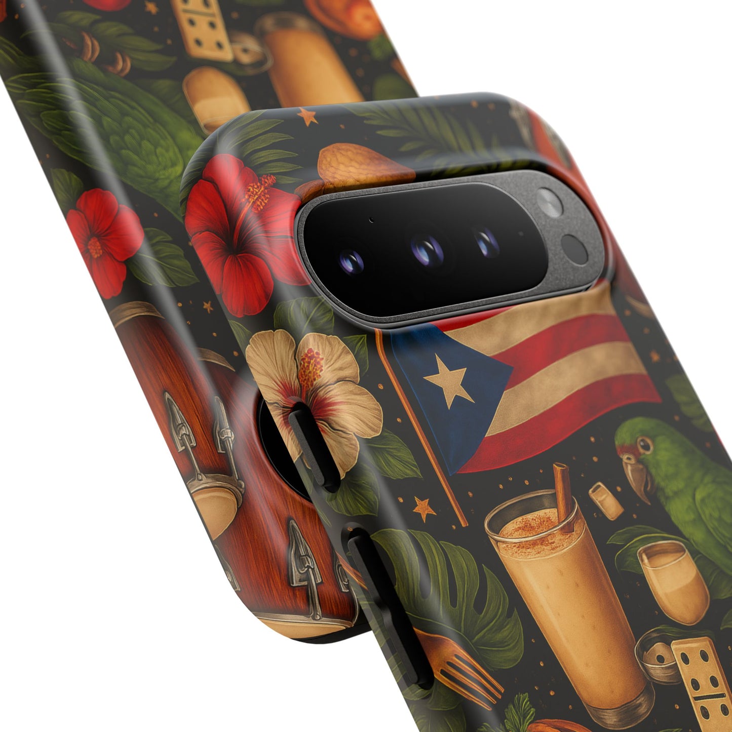 Puerto Rican Culture Phone Case | Boricua Icons Caribbean Aesthetic Tough Protective Case