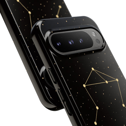 Libra Zodiac Constellation Phone Case – Luxe Gold Celestial Cover