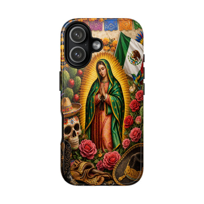 Virgen de Guadalupe Phone Case Mexican Floral iPhone Samsung Pixel Case
