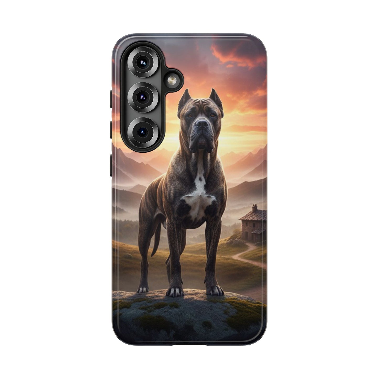 Cane Corso Phone Case – Guard Dog Sunset Tough Case (iPhone, Samsung, Pixel) | Dog Lover Gift