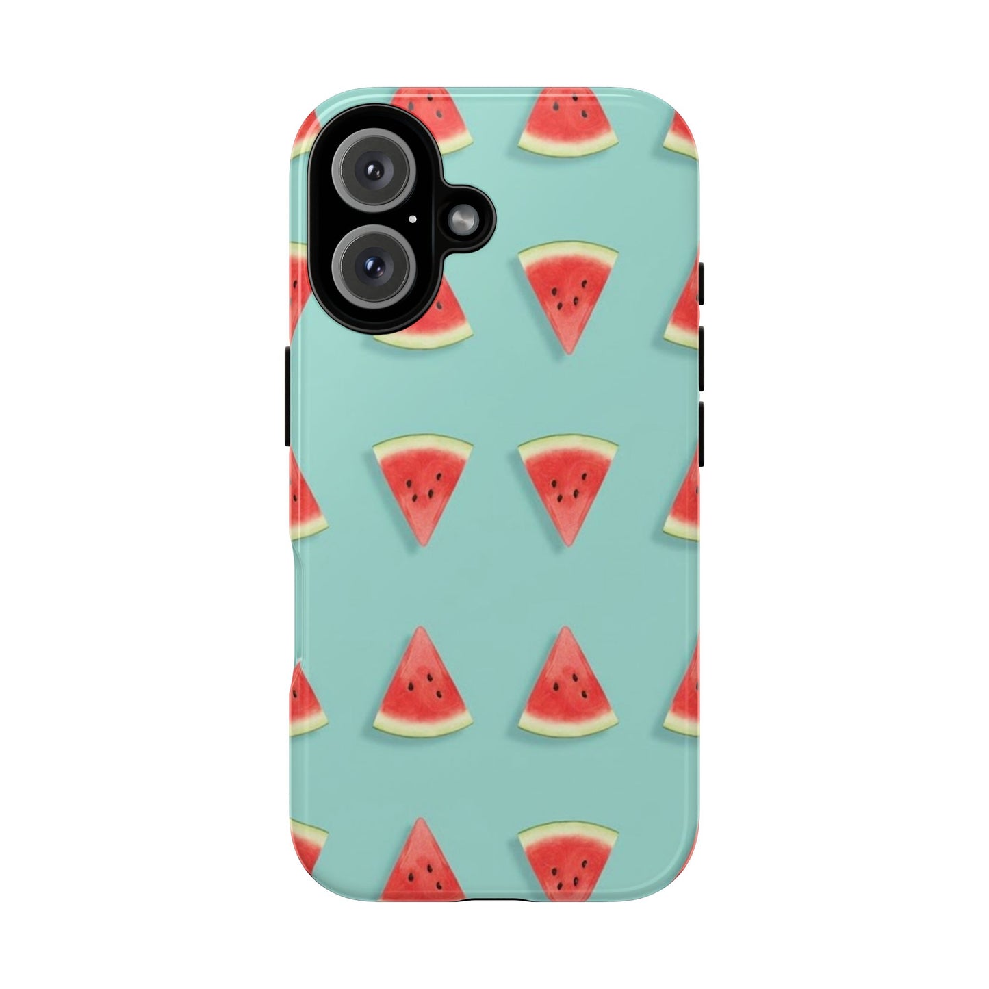 Watermelon Phone Case – Pastel Blue Summer Fruit Tough Case (iPhone, Samsung, Pixel)