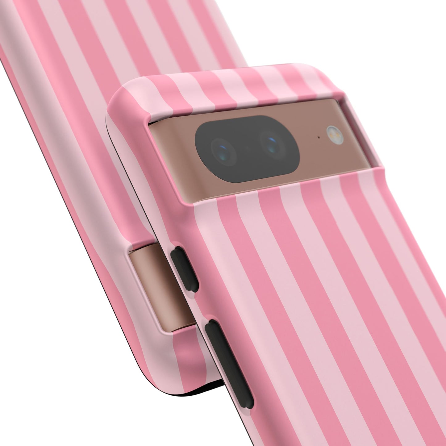 Pink Stripe Phone Case – Pastel Coquette Aesthetic Tough Protective Case