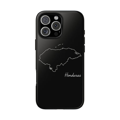 Honduras Outline Phone Case – Minimal Country Map Tough Case (iPhone, Samsung, Pixel)