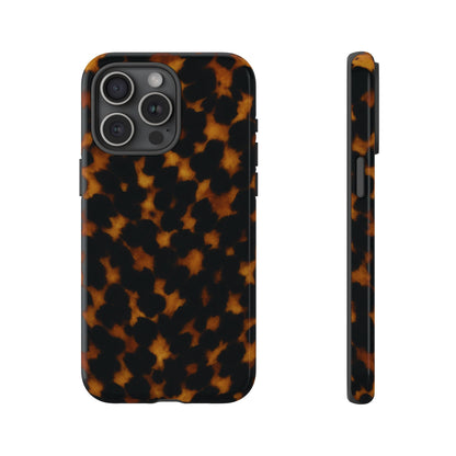 Tortoiseshell Phone Case – Brown Leopard Pattern Luxury Tough Protective Case