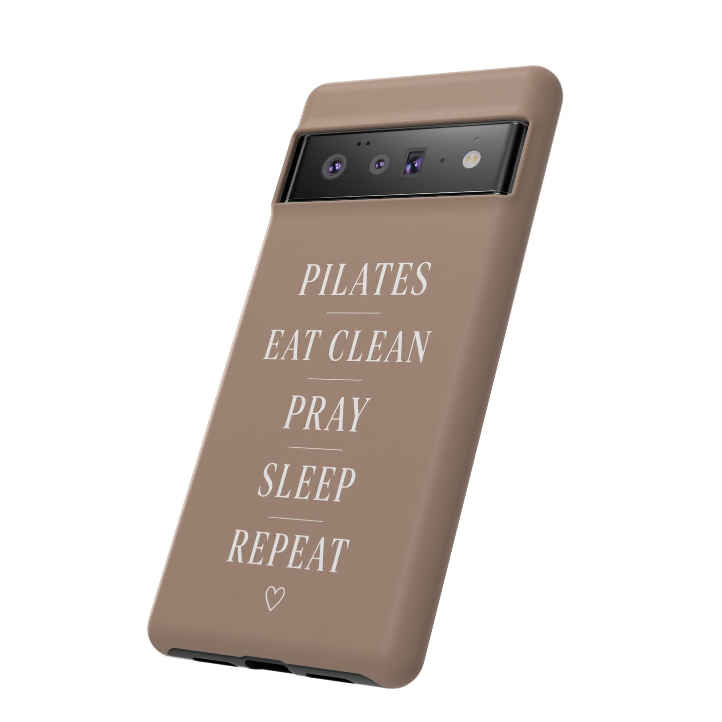 Pilates Phone Case | Eat Clean Pray Sleep Repeat Aesthetic | Wellness Girl Gift