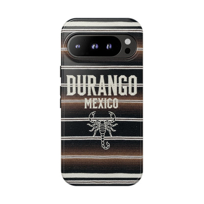 Durango Mexico Phone Case | Serape Scorpion Western Design | Mexican Heritage Tough Case for iPhone & Samsung