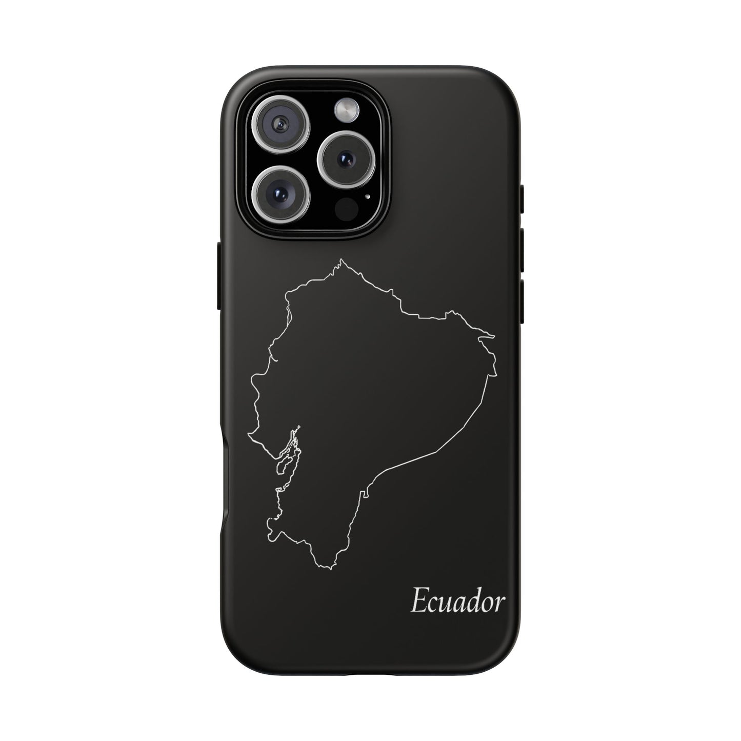 Ecuador Outline Phone Case – Minimal Country Map Tough Case (iPhone, Samsung, Pixel)