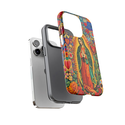 Virgin Mary Guadalupe Phone Case Mexican Folk Art Tough Cover iPhone Samsung