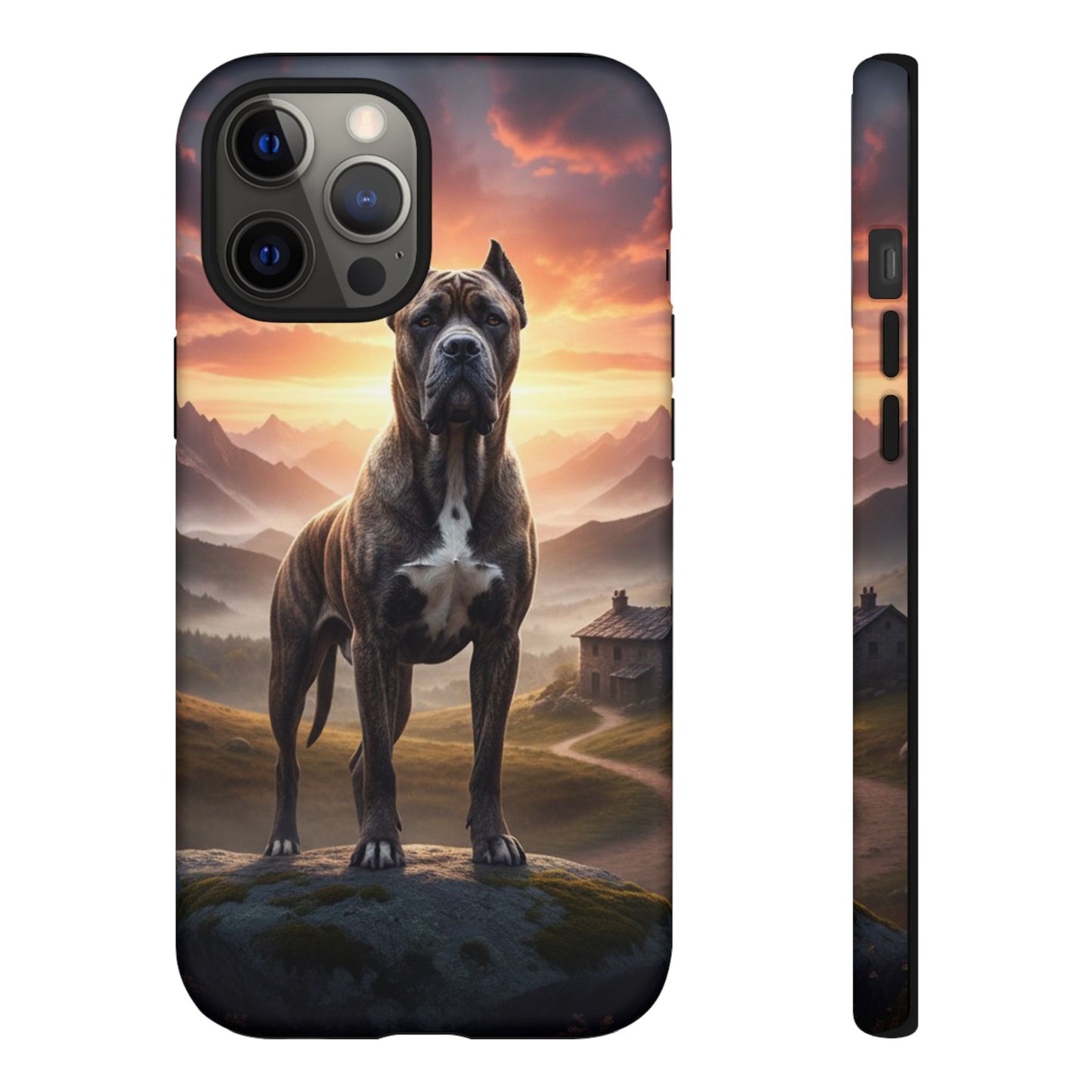 Cane Corso Phone Case – Guard Dog Sunset Tough Case (iPhone, Samsung, Pixel) | Dog Lover Gift