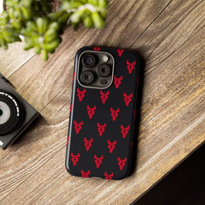 Mazatlán Bull Phone Case – Black Red Streetwear Tough Shockproof Cover