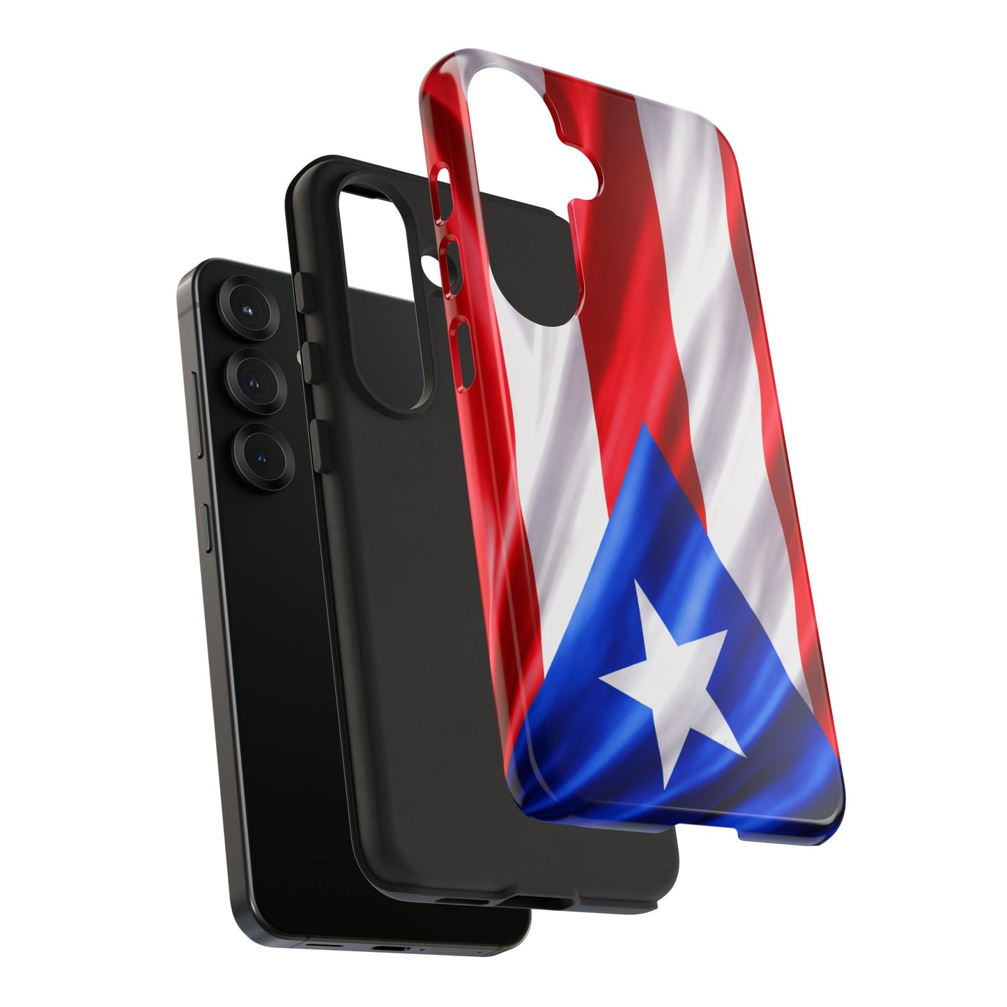 Puerto Rico Flag Phone Case | Boricua Pride Tough Case | Puerto Rican Flag Protective Cover for iPhone & Samsung
