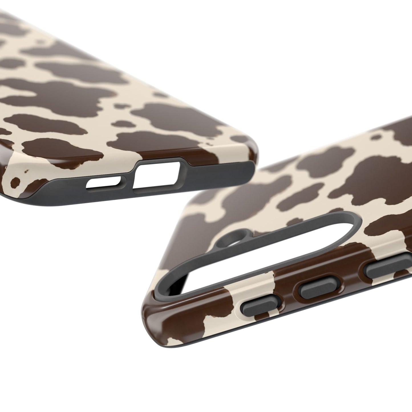Western Cow Print Tough Phone Case for iPhone Samsung Galaxy Pixel