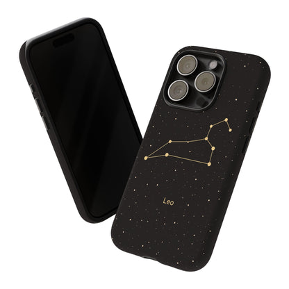 Leo Zodiac Constellation Phone Case – Luxe Gold Celestial Cover