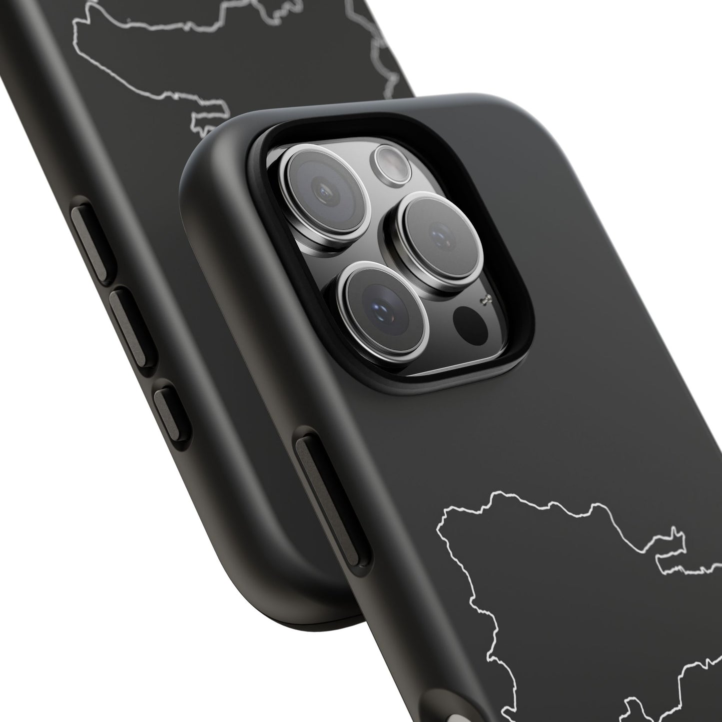 Dominican Republic Outline Phone Case – Minimal Country Map Tough Case (iPhone, Samsung, Pixel)