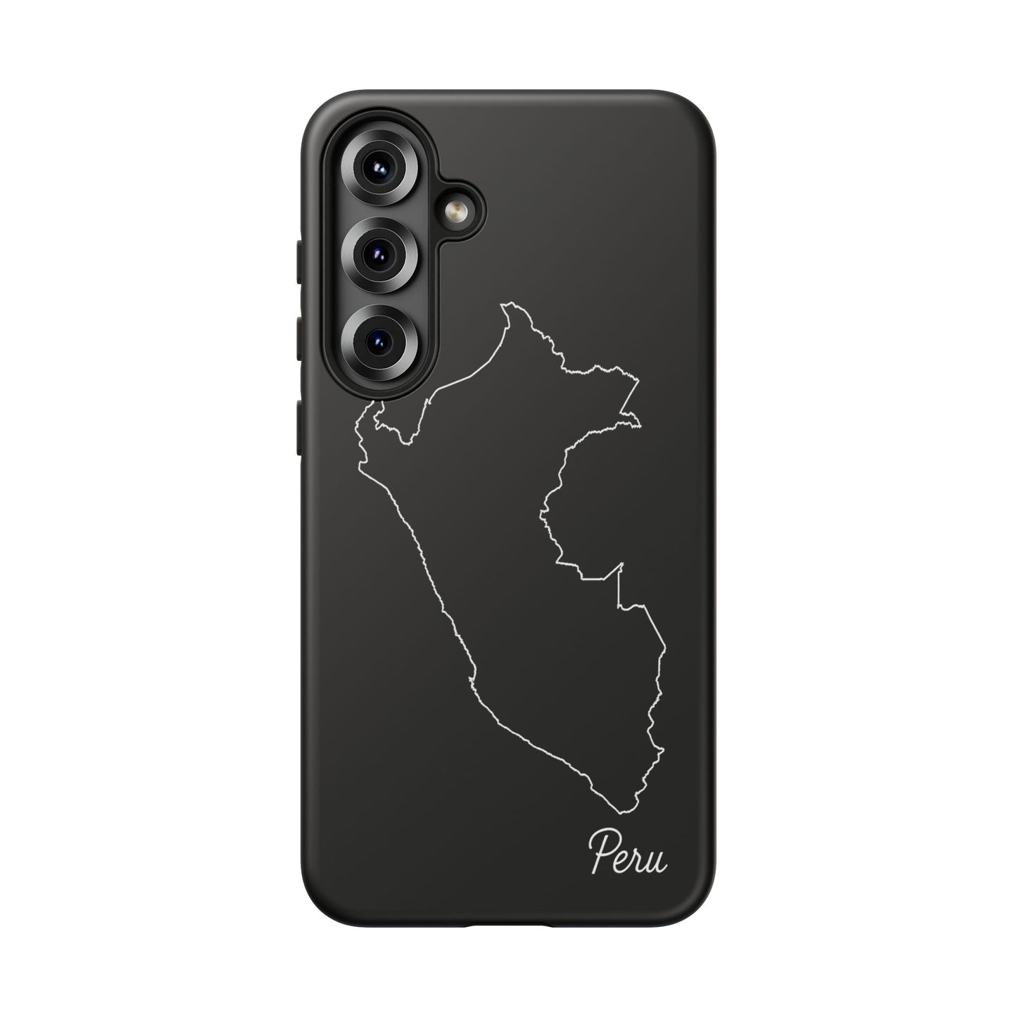 Peru Outline Phone Case – Minimal Country Map Tough Case (iPhone, Samsung, Pixel)