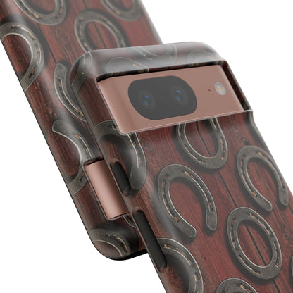 Rustic Horseshoe Western Phone Case – Cowboy Country Ranch Tough Case