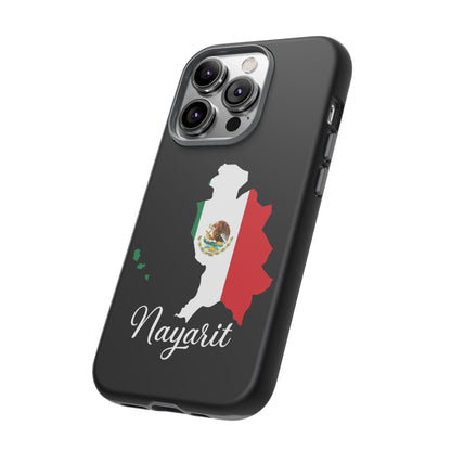 Nayarit Mexico Flag Map Phone Case | Mexican American Pride Tough Case for iPhone & Samsung