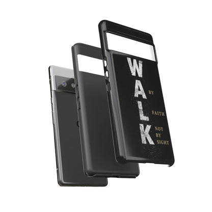 Walk by Faith Not by Sight Christian Phone Case Bible Verse Faith Cover