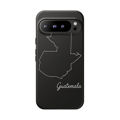 Guatemala Outline Phone Case – Minimal Country Map Tough Case (iPhone, Samsung, Pixel)