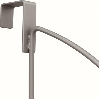 over the Door Hanger - Door Rack Hangers for Clothes - Space Saving Designed for Bedroom & Bathroom - Ideal for Clothes & Towels - Drying Rack, Gray