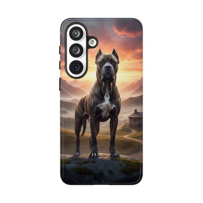 Cane Corso Phone Case – Guard Dog Sunset Tough Case (iPhone, Samsung, Pixel) | Dog Lover Gift