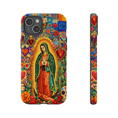 Virgin Mary Guadalupe Phone Case Mexican Folk Art Tough Cover iPhone Samsung