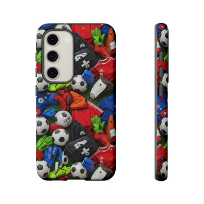 Soccer Ball Pattern Phone Case – Sports Fan Tough Protective Game Day Case