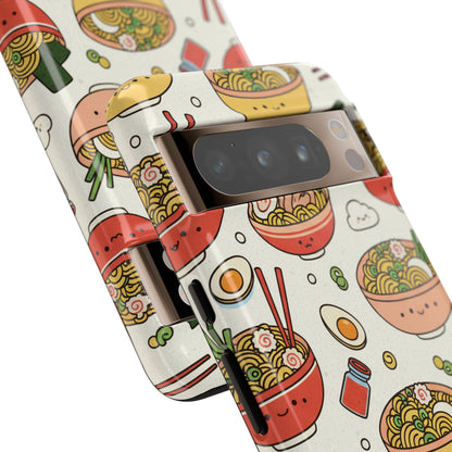 Kawaii Ramen Phone Case – Cute Japanese Food Pattern | Noodle Bowl Aesthetic Case