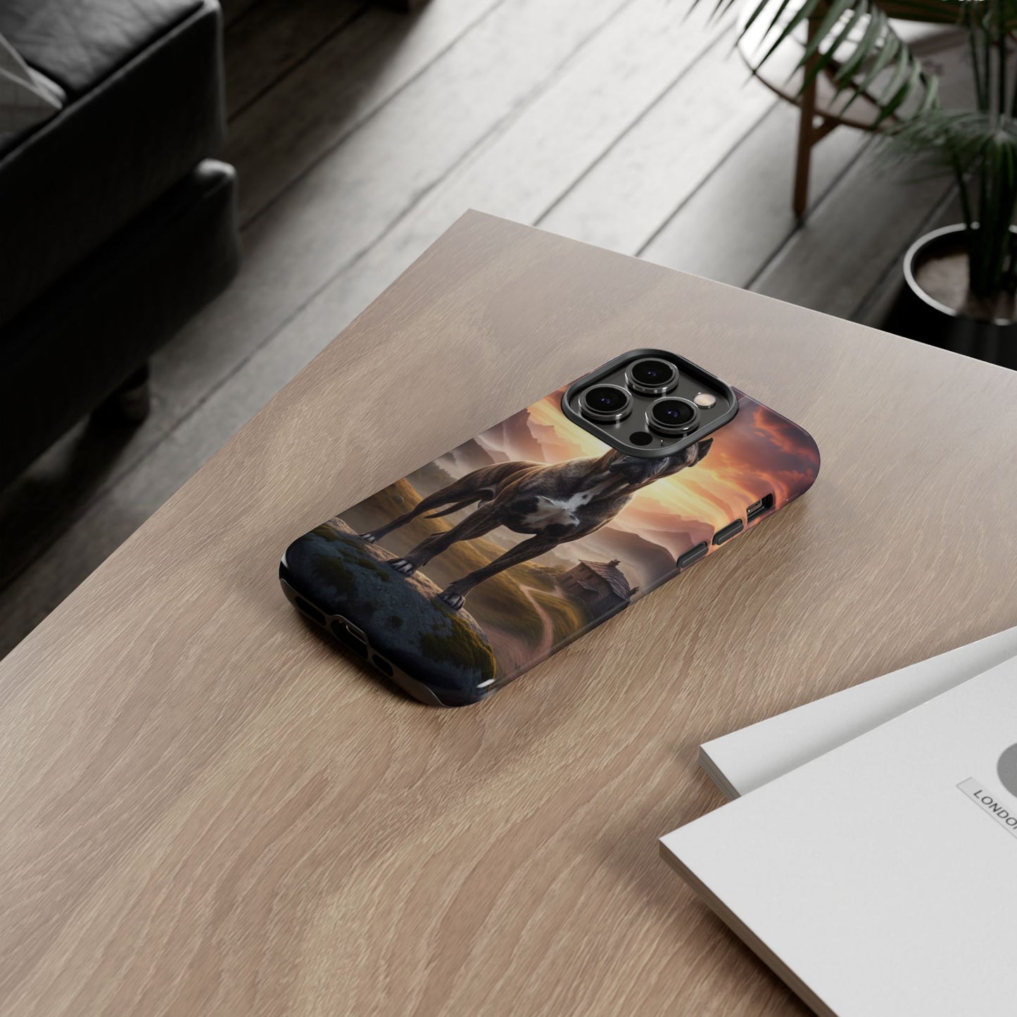 Cane Corso Phone Case – Guard Dog Sunset Tough Case (iPhone, Samsung, Pixel) | Dog Lover Gift