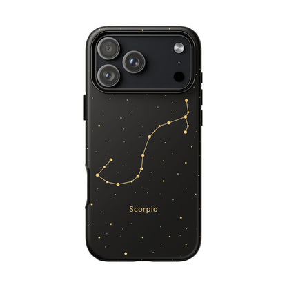 Scorpio Zodiac Constellation Phone Case – Luxe Gold Celestial Cover