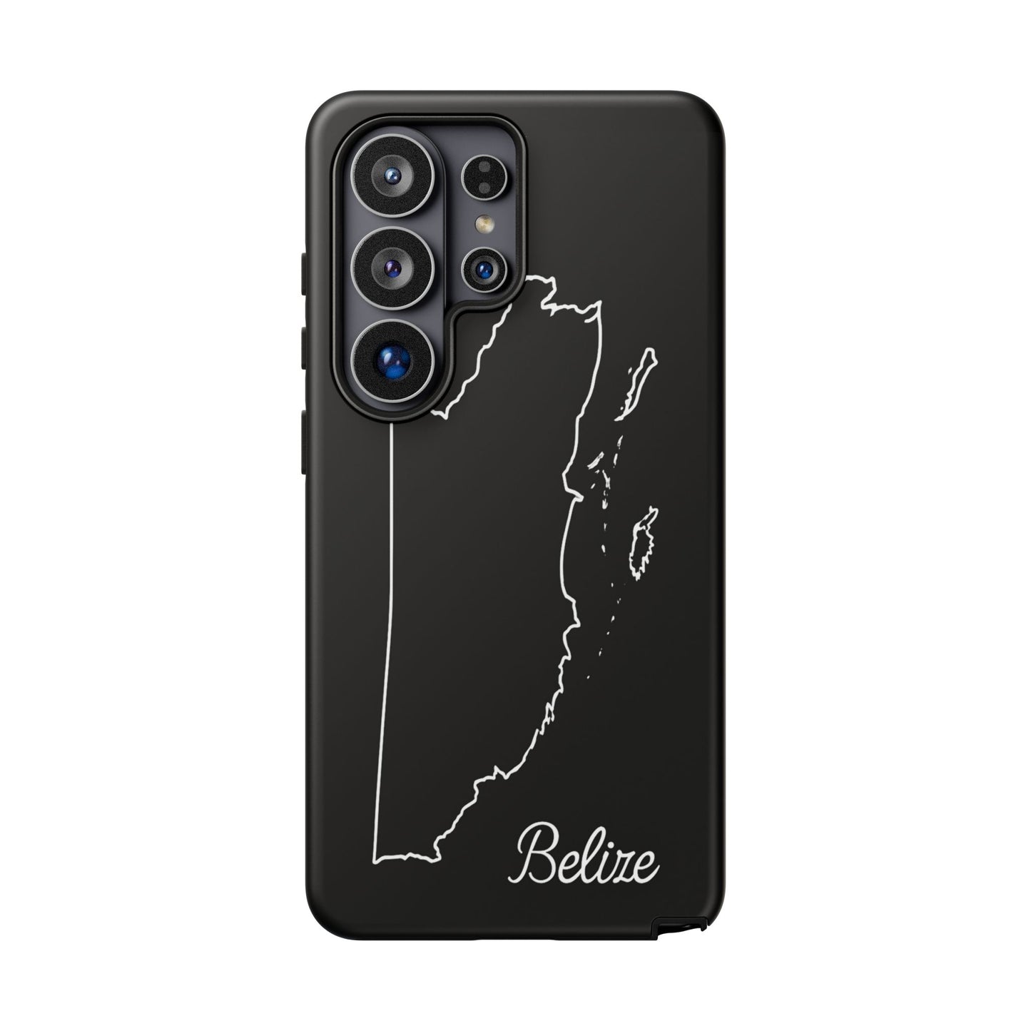 Belize Outline Phone Case – Minimal Country Map Tough Case (iPhone, Samsung, Pixel)