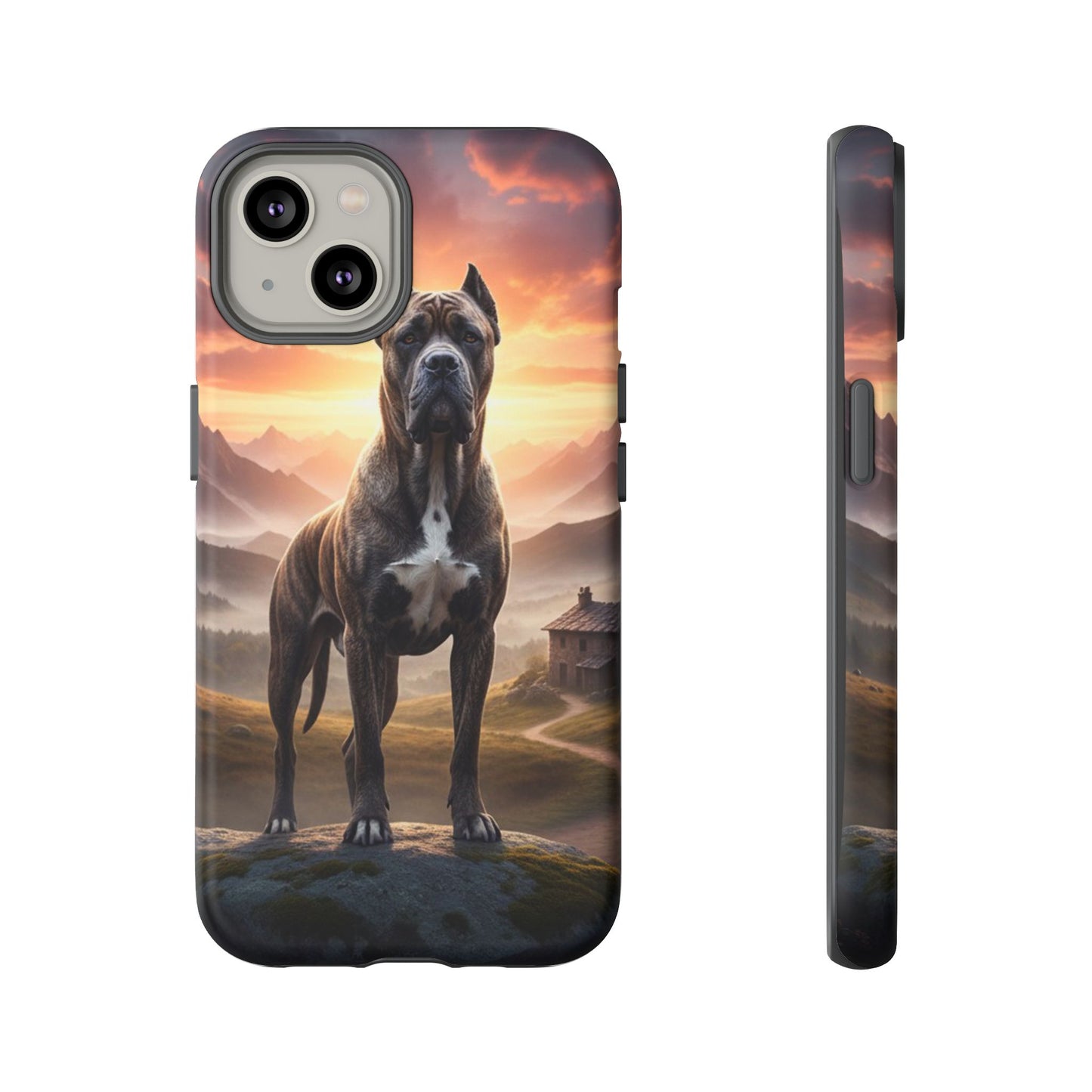 Cane Corso Phone Case – Guard Dog Sunset Tough Case (iPhone, Samsung, Pixel) | Dog Lover Gift
