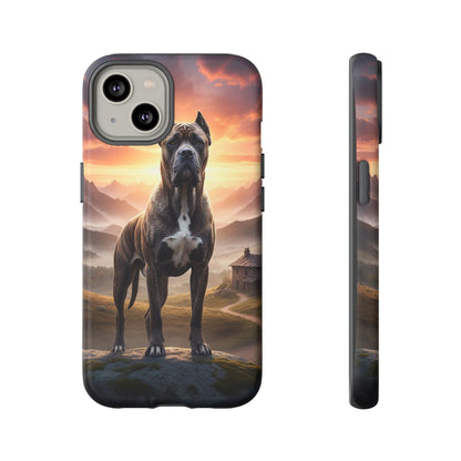 Cane Corso Phone Case – Guard Dog Sunset Tough Case (iPhone, Samsung, Pixel) | Dog Lover Gift