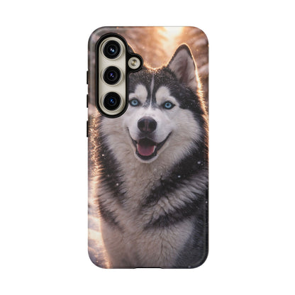 Siberian Husky Tough Phone Case | Blue Eyes Dog Cover Protective iPhone Case