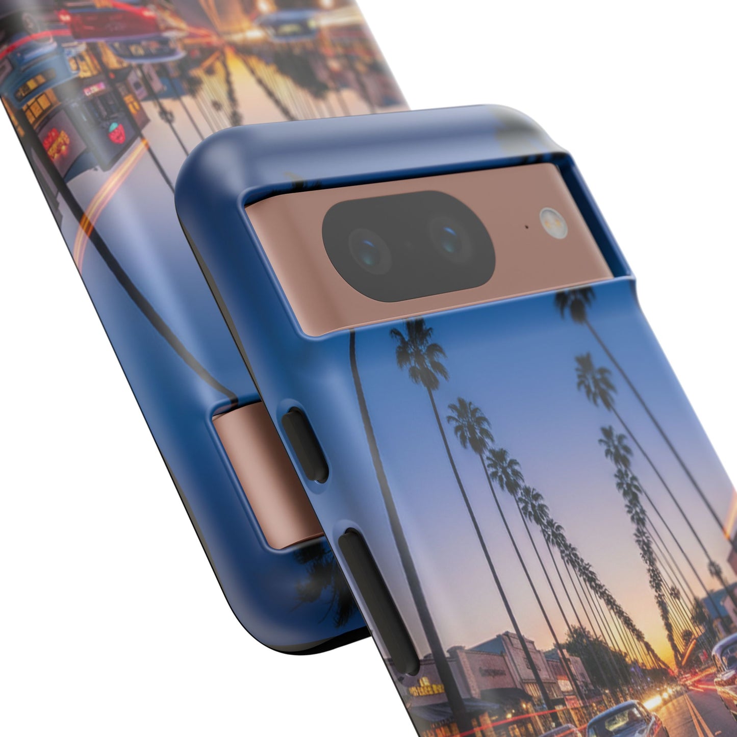 LA Sunset Boulevard Phone Case | Palm Tree Sunset Aesthetic | City Night Tough Case