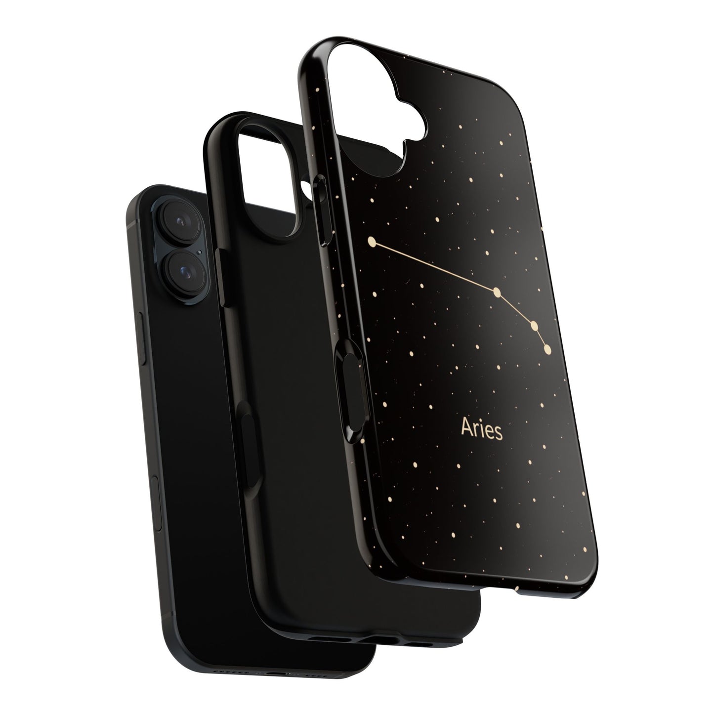 Aries Zodiac Constellation Phone Case – Luxe Gold Celestial Cover