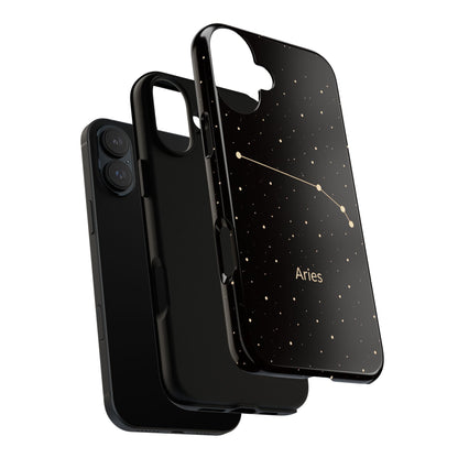 Aries Zodiac Constellation Phone Case – Luxe Gold Celestial Cover