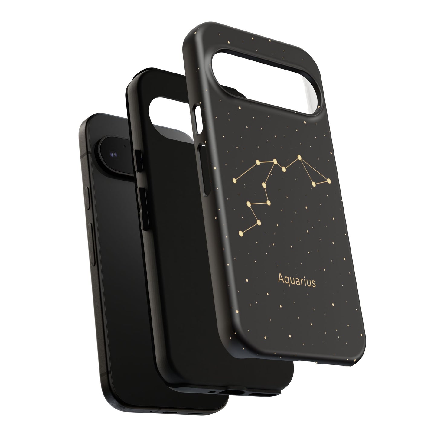 Aquarius Zodiac Constellation Phone Case – Luxe Gold Celestial Cover
